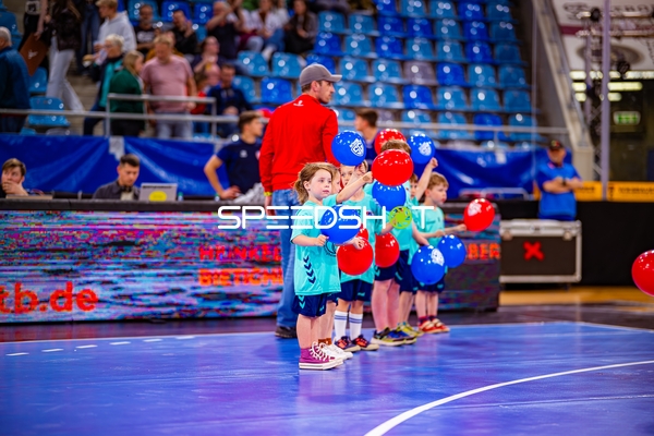 Warmup vor Handballspiel