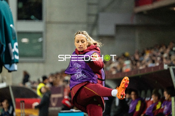 Spielerin beim Aufwärmen