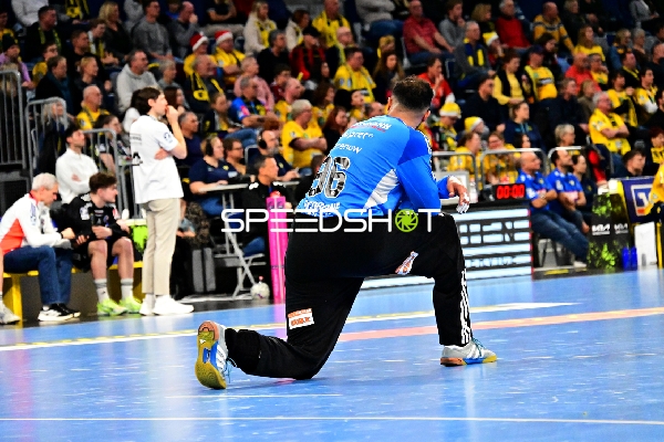 Khalifa Ghedbane (96; HC Erlangen) in Torwartposition