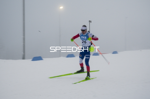 Sprint der Männer mit Michal KRCMAR (26; Biathlon Männer)