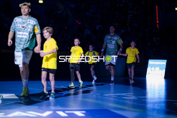 Einlauf von Mijajlo Marsenić (93; Füchse Berlin)