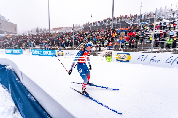 Biathlon, BMW IBU WORLD CUP BIATHLON, Sprint Frauen 7,5 km, Oberhof, Deutschland, IRWIN Deedra #34 USA