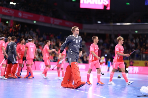 Jasper Ditzer (77; Deutschland) nach Spielende