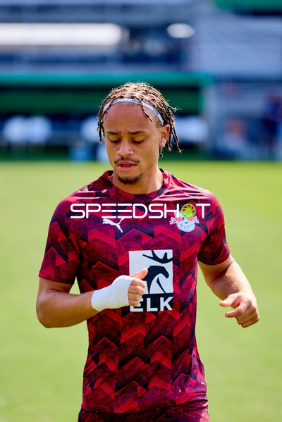 Aufwärmen vor dem Spiel