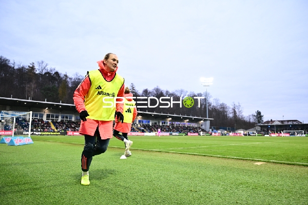 Spielerin beim Aufwärmen