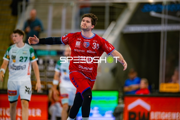 Torjubel Jonathan Fischer (36;SG BBM Bietigheim)