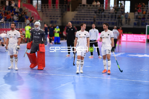 Spieler von Deutschland vor Spielbeginn