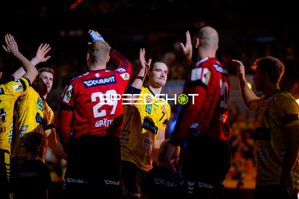 Begrüßung vor dem Spiel