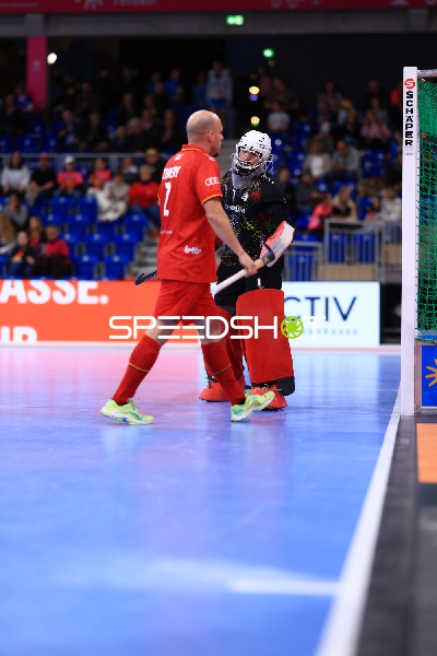 Torwart Matteo GRYSPEERDT (1; Belgien) vor 7; Belgien