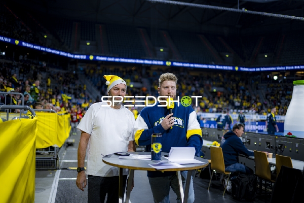 Kevin Gerwin (49; Rhein Neckar Löwen) bei Moderation