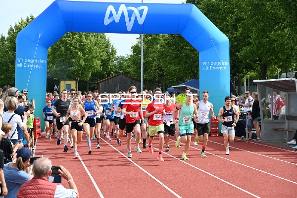 Gemeinsamer Start beim TVE Sommerlauf Edingen