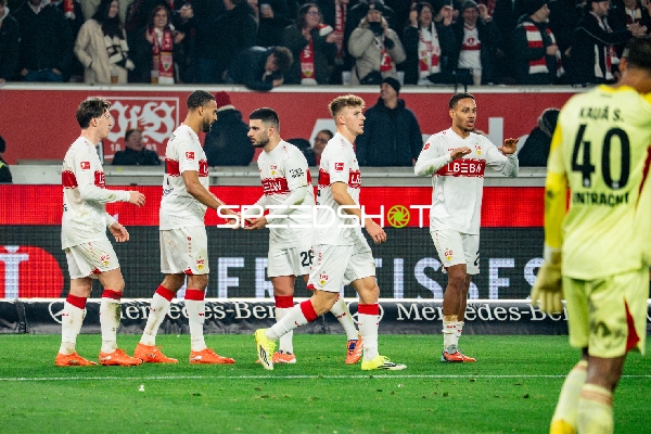 Spieler von VfB Stuttgart in Aktion