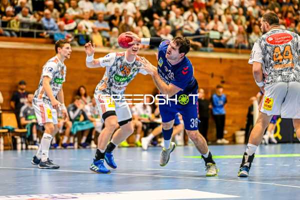Handball I Herren I Saison 2023-2024 I DHB-Pokal I 3. Runde I SG BBM Bietigheim - TSV Hannover-Burgdorf I 04.10.2023 Jonathan Fischer (36, SG BBM Bietigheim)
Ort: Bietigheim-Bissingen, Germany
Datum: 04.10.2023 - Jonathan Fischer