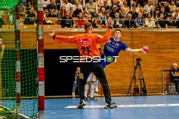 Handball I Herren I Saison 2023-2024 I DHB-Pokal I 3. Runde I SG BBM Bietigheim - TSV Hannover-Burgdorf I 04.10.2023 Jona Bader (24, SG BBM Bietigheim)
Ort: Bietigheim-Bissingen, Germany
Datum: 04.10.2023 - Jona Bader