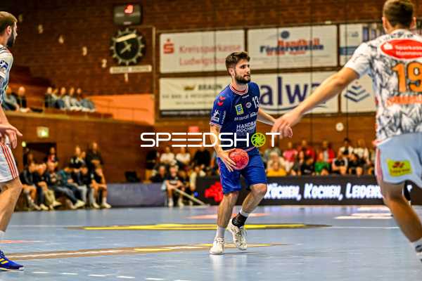 Handball I Herren I Saison 2023-2024 I DHB-Pokal I 3. Runde I SG BBM Bietigheim - TSV Hannover-Burgdorf I 04.10.2023 Juan de la Pena (13, SG BBM Bietigheim)
Ort: Bietigheim-Bissingen, Germany
Datum: 04.10.2023 - Juan de la Pena
