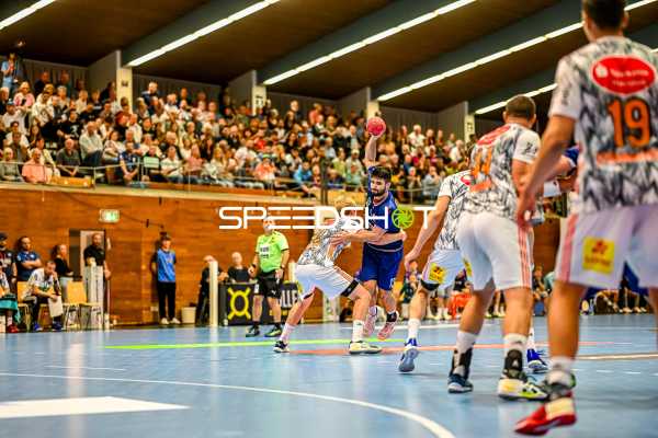 Handball I Herren I Saison 2023-2024 I DHB-Pokal I 3. Runde I SG BBM Bietigheim - TSV Hannover-Burgdorf I 04.10.2023 Juan de la Pena (13, SG BBM Bietigheim)
Ort: Bietigheim-Bissingen, Germany
Datum: 04.10.2023 - Juan de la Pena