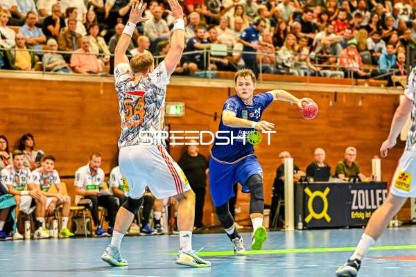 Handball I Herren I Saison 2023-2024 I DHB-Pokal I 3. Runde I SG BBM Bietigheim - TSV Hannover-Burgdorf I 04.10.2023 Maximilian Hejny (21, SG BBM Bietigheim)
Ort: Bietigheim-Bissingen, Germany
Datum: 04.10.2023 - Maximilian Hejny