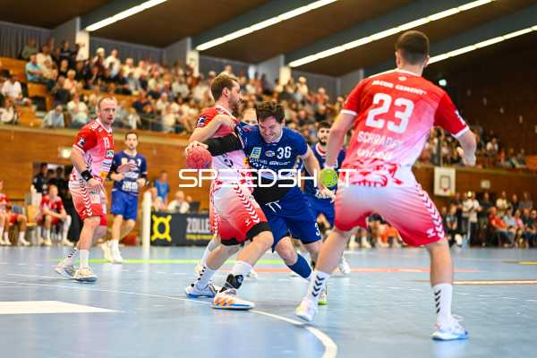 Handball I Herren I Saison 2023-2024 I 2. Handballbundesliga I 6. Spieltag I SG BBM Bietigheim - VfL Lübeck-Schwartau I 08.10.2023 Jonathan Fischer (36, SG BBM Bietigheim)
Ort: Bietigheim-Bissingen, Germany
Datum: 08.10.2023 - Jonathan Fischer