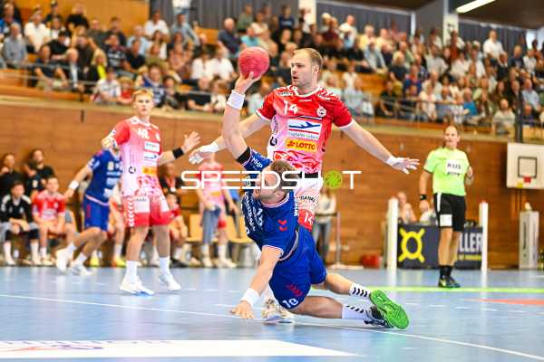 Handball I Herren I Saison 2023-2024 I 2. Handballbundesliga I 6. Spieltag I SG BBM Bietigheim - VfL Lübeck-Schwartau I 08.10.2023 Fabian Wiederstein (18, SG BBM Bietigheim)
Ort: Bietigheim-Bissingen, Germany
Datum: 08.10.2023 - Fabian Wiederstein