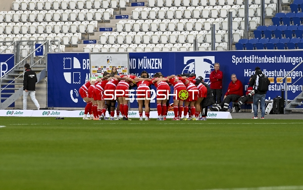 1. fc Union BerlinTeamkreis vor Spielbeginn