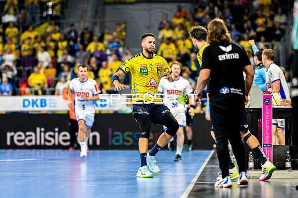 Handball I Herren I Saison 2023-2024 I Liqui Moly Handballbundesliga I 8. Spieltag I Rhein-Neckar Löwen - VfL Gummersbach I 22.10.2023 Philipp Ahouansou (19, Rhein-Neckar Löwen)
Ort: Mannheim, Germany
Datum: 22.10.2023 - Philipp Ahouansou