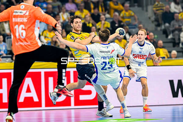 Handball I Herren I Saison 2023-2024 I Liqui Moly Handballbundesliga I 8. Spieltag I Rhein-Neckar Löwen - VfL Gummersbach I 22.10.2023