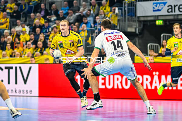 Handball I Herren I Saison 2023-2024 I Liqui Moly Handballbundesliga I 10. Spieltag I Rhein-Neckar Löwen - SC DHfK Leipzig I 09.11.2023