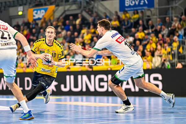 Handball I Herren I Saison 2023-2024 I Liqui Moly Handballbundesliga I 10. Spieltag I Rhein-Neckar Löwen - SC DHfK Leipzig I 09.11.2023