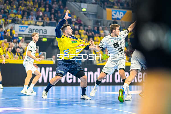 Handball I Herren I Saison 2023-2024 I Liqui Moly Handballbundesliga I 11. Spieltag I Rhein-Neckar Löwen - THW Kiel I 12.11.2023