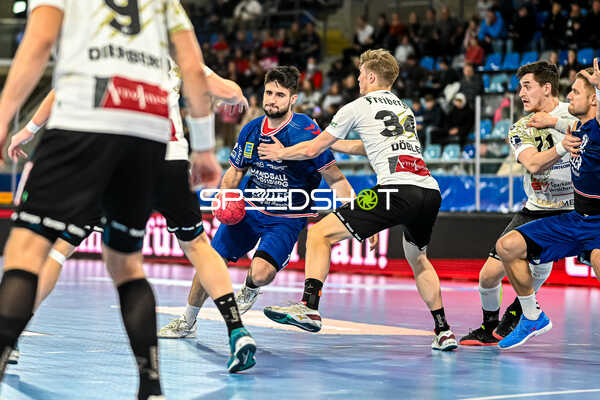 Handball I Herren I Saison 2023-2024 I 2. Handballbundesliga I 12. Spieltag I SG BBM Bietigheim - HC Elbflorenz I 18.11.2023 Juan de la Pena (13, SG BBM Bietigheim)
Ort: Bietigheim-Bissingen, Germany
Datum: 18.11.2023 - la Pena Juan de, Juan de la Pena