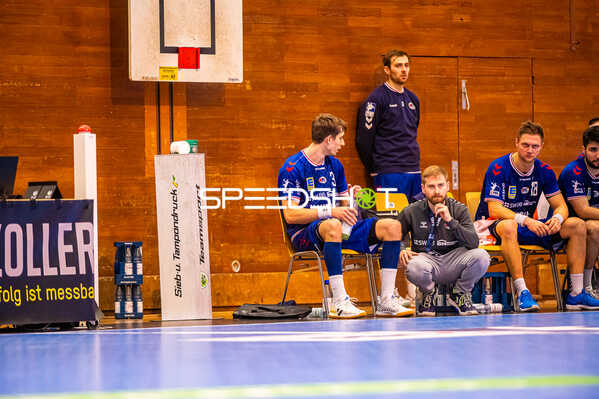 Handball I Herren I Saison 2023-2024 I 2. Handballbundesliga I 14. Spieltag I SG BBM Bietigheim - TuS Vinnhorst I 29.11.2023 Nikola Vlahovic (3, SG BBM Bietigheim), Sebastian Salvat (SG BBM Bietigheim)
Ort: Bietigheim-Bissingen, Germany
Datum: 29.11.2023 - Nikola Vlahovic