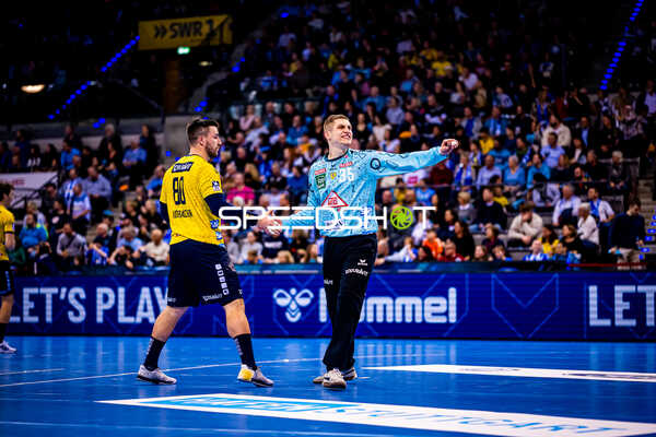 Handball I Herren I Saison 2023-2024 I Liqui Moly Handballbundesliga I 18. Spieltag I TVB Stuttgart - Rhein-Neckar Löwen I 23.12.2023