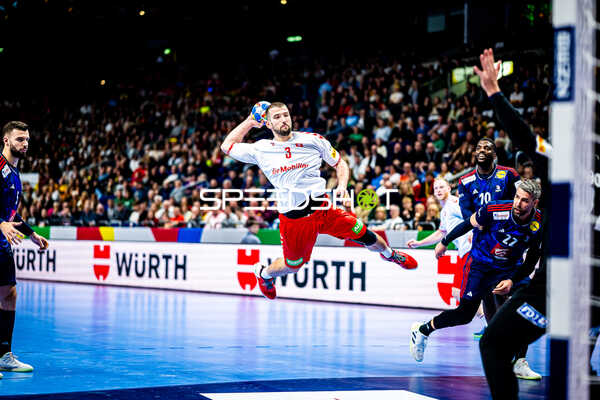 Handball I Herren I Euro 2024 I Vorrunde I Gruppe A I Schweiz - Frankreich I 14.01.2024