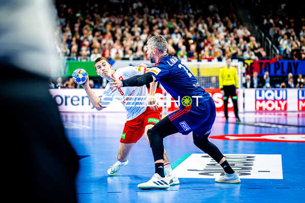 Handball I Herren I Euro 2024 I Vorrunde I Gruppe A I Schweiz - Frankreich I 14.01.2024