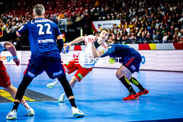 Handball I Herren I Euro 2024 I Vorrunde I Gruppe A I Schweiz - Frankreich I 14.01.2024