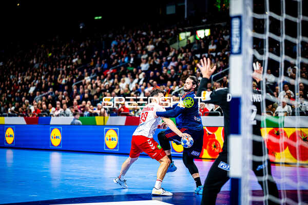 Handball I Herren I Euro 2024 I Vorrunde I Gruppe A I Schweiz - Frankreich I 14.01.2024