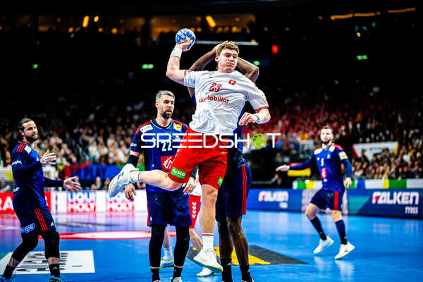 Handball I Herren I Euro 2024 I Vorrunde I Gruppe A I Schweiz - Frankreich I 14.01.2024
