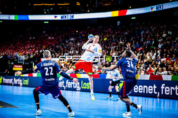 Handball I Herren I Euro 2024 I Vorrunde I Gruppe A I Schweiz - Frankreich I 14.01.2024