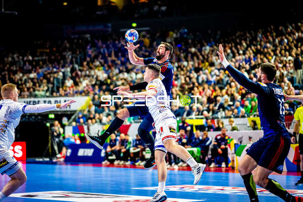 Handball I Herren I Euro 2024 I Hauptrunde I Gruppe 1 I Island - Frankreich I 20.01.2024
