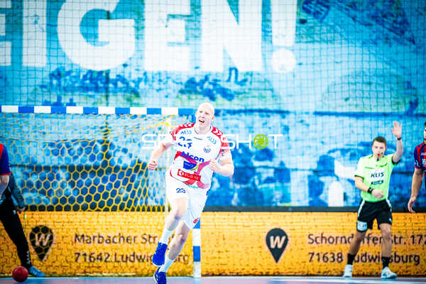 Handball I Herren I Saison 2023-2024 I 2. Handballbundesliga I 20. Spieltag I SG BBM Bietigheim - TV Großwallstadt I 10.02.2024 Lars Roller (TV Großwallstadt)
Ort: Bietigheim-Bissingen, Germany
Datum: 10.02.2024