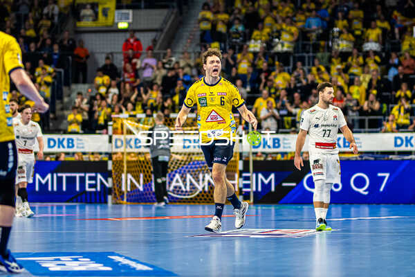 Handball I Herren I Saison 2023-2024 I Liqui Moly Handballbundesliga I 22. Spieltag I Rhein-Neckar Löwen - Handball Sportverein Hamburg I 29.02.2024