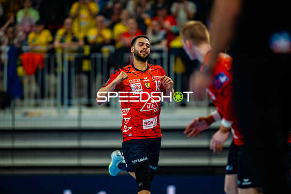Handball I Herren I Saison 2023-2024 I EHF European League I Hauptrunde I 4. Spieltag I Rhein-Neckar Löwen - NMC Gornik Zagreb I 05.03.2024 Jubel Philipp Ahouansou (19, Rhein-Neckar Löwen)
Ort: Heidelberg, Germany
Datum: 05.03.2024 - Philipp Ahouansou