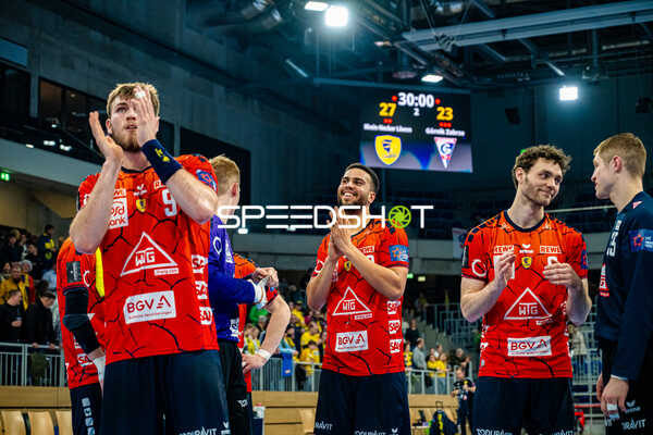 Handball I Herren I Saison 2023-2024 I EHF European League I Hauptrunde I 4. Spieltag I Rhein-Neckar Löwen - NMC Gornik Zagreb I 05.03.2024 Jubel der Mannschaft, Philipp Ahouansou (19, Rhein-Neckar Löwen)
Ort: Heidelberg, Germany
Datum: 05.03.2024 - Philipp Ahouansou