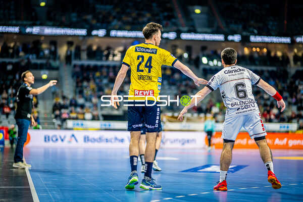 Handball I Herren I Saison 2023-2024 I Liqui Moly Handballbundesliga I 28. Spieltag I Rhein-Neckar Löwen - MT Melsungen I 18.04.2024