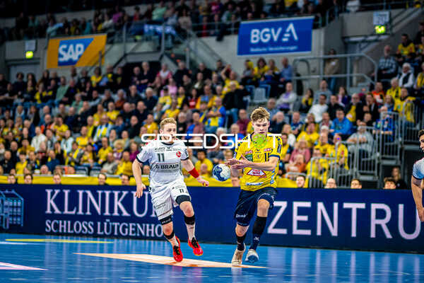 Handball I Herren I Saison 2023-2024 I Liqui Moly Handballbundesliga I 28. Spieltag I Rhein-Neckar Löwen - MT Melsungen I 18.04.2024