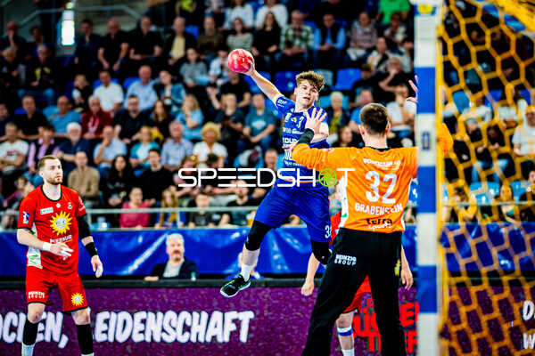Handball I Herren I Saison 2023-2024 I 2. Handballbundesliga I 30. Spieltag I SG BBM Bietigheim - TuS N-Lübbecke I 27.04.2024 Alexander Pfeifer (31, SG BBM Bietigheim)
Ort: Bietigheim-Bissingen, Germany
Datum: 27.04.2024 - Alexander Pfeifer