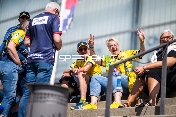 Fans in Rhein Neckar Löwen Trikots