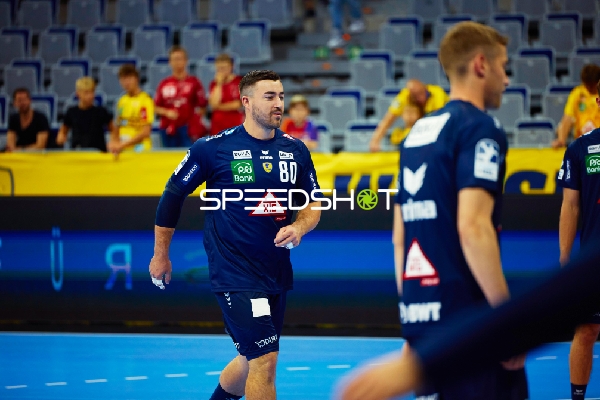 Aufwärmen der Spieler vor dem Spiel