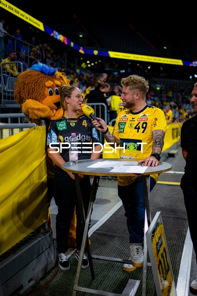 Interview mit Kevin Gerwin (49; Rhein Neckar Löwen) und Mathias Larson (4; Rhein Neckar Löwen)