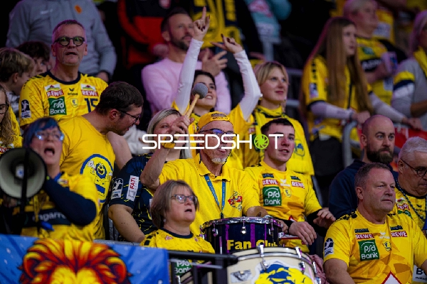 Fans in gelben Trikots in der SAP Arena